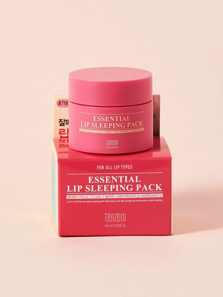 TENZERO Маска для губ ночная ЭКСТРАКТ ЯГОД И МЁДА Essential Lip Sleeping Pack Berry Polis
