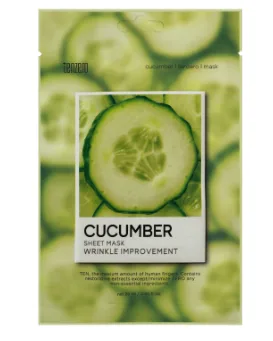 TENZERO Маска для лица тканевая ЭКСТРАКТ ОГУРЦА Cucumber Sheet Mask