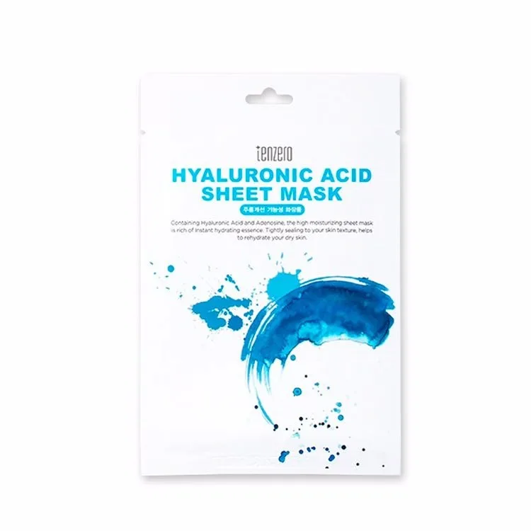 TENZERO Маска для лица тканевая ГИАЛУРОНОВАЯ КИСЛОТА Hyaluronic Acid Sheet Mask