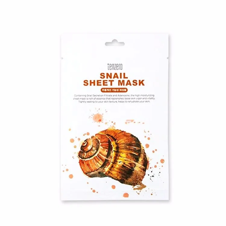 TENZERO Маска для лица тканевая МУЦИН УЛИТКИ Snail Sheet Mask