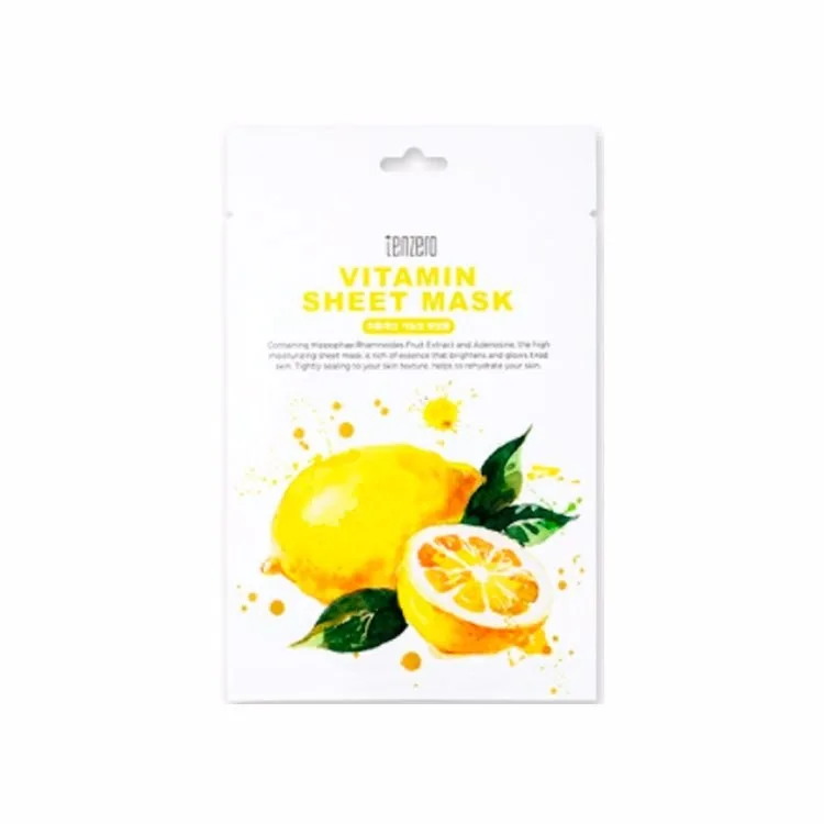 TENZERO Маска для лица тканевая ВИТАМИНЫ Vitamin Sheet Mask