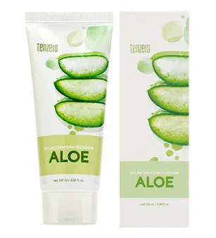 TENZERO Пенка для умывания ЭКСТРАКТ АЛОЭ Balancing Foam Cleanser-Aloe