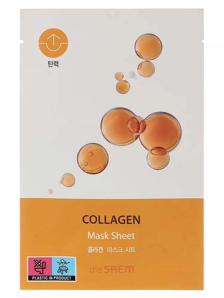 THE SAEM Маска для лица тканевая КОЛЛАГЕН Bio Solution Firming Collagen Mask Sheet