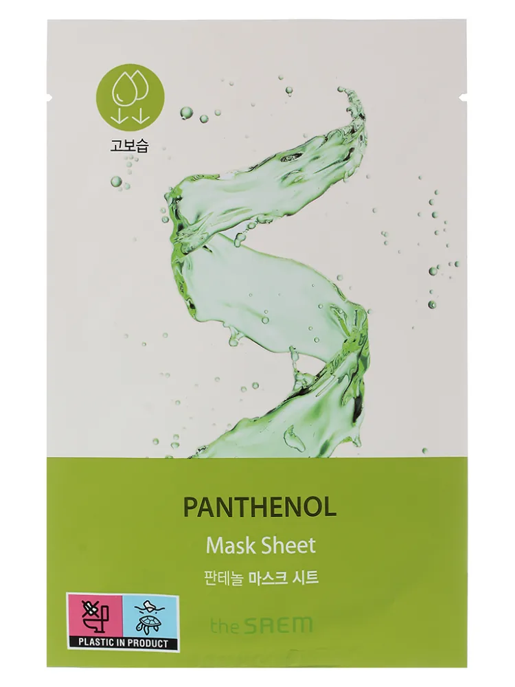 THE SAEM Маска для лица тканевая ПАНТЕНОЛ Bio Solution Moisturizing Panthenol Mask Sheet