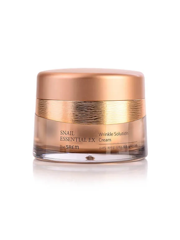 THE SAEM Омолаживающий крем от морщин с муцином улитки The Saem Snail Essential EX Wrinkle Solution Cream