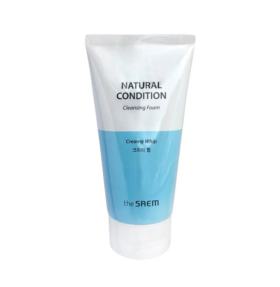 THE SAEM Осветляющая пенка для умывания The Saem Natural Condition Cleansing Foam Creamy Whip