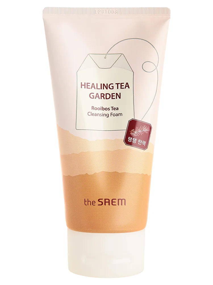 THE SAEM Пенка для лица ЭКСТРАКТ РОЙБУША Healing Tea Garden Rooibos Tea Cleansing Foam