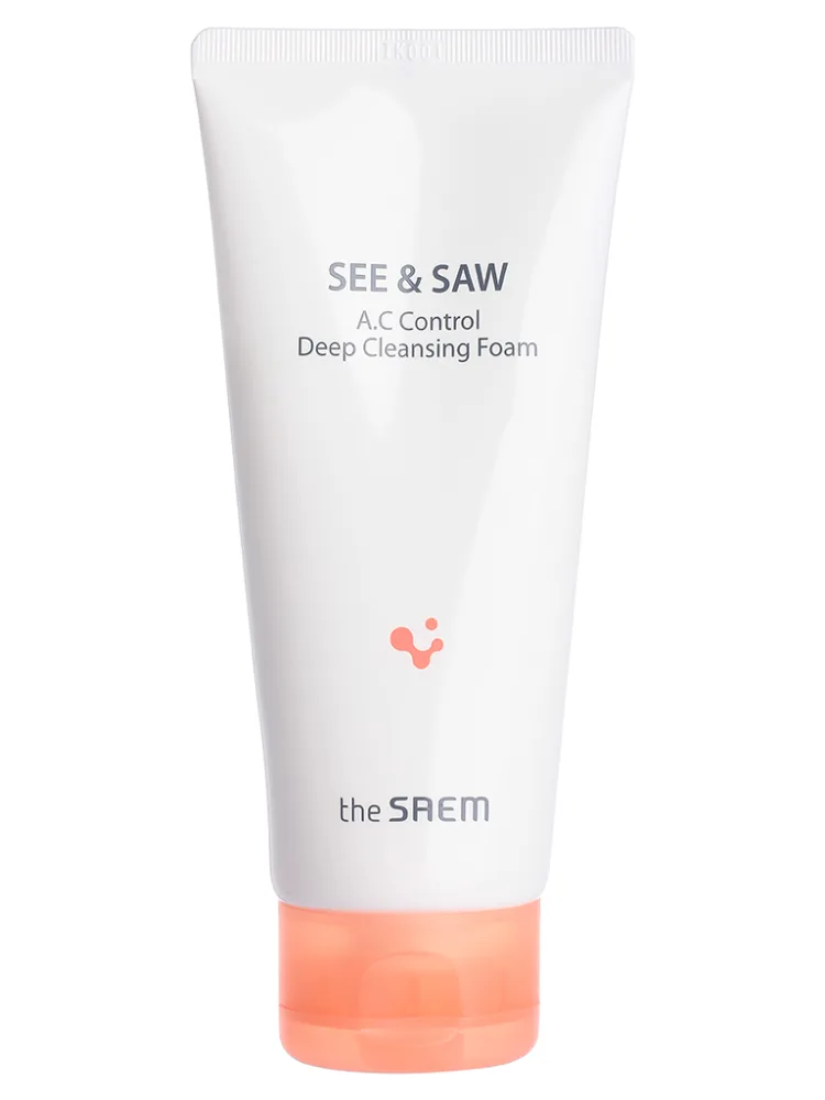 THE SAEM Пенка для лица КОНТРОЛЬ ЧИСТОТЫ И ЖИРНОСТИ See&Saw A.C Control Deep Cleansing Foam