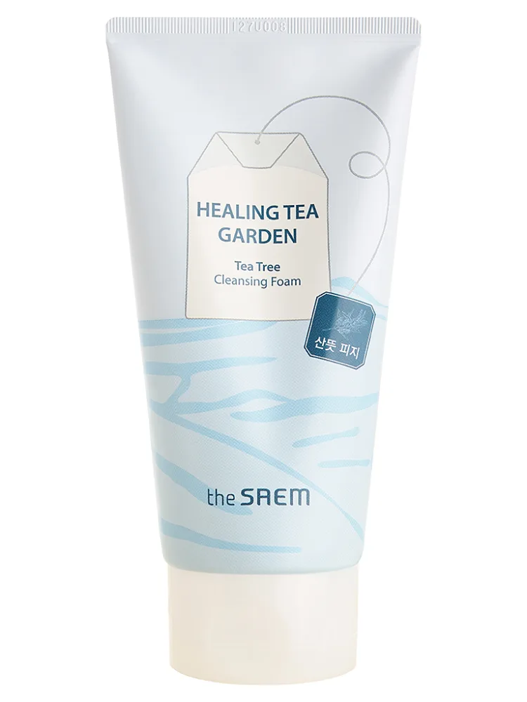 THE SAEM Пенка для лица увлажняющая ЭКСТРАКТ ЧАЙНОГО ДЕРЕВА Healing Tea Garden Tea Tree Cleansing Foam, 150 м