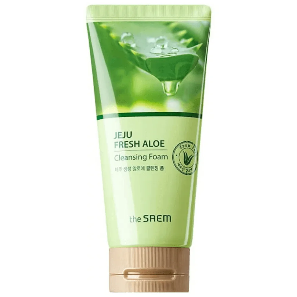 THE SAEM Увлажняющая пенка для умывания с алоэ The Saem Jeju Fresh Aloe Cleansing Foam