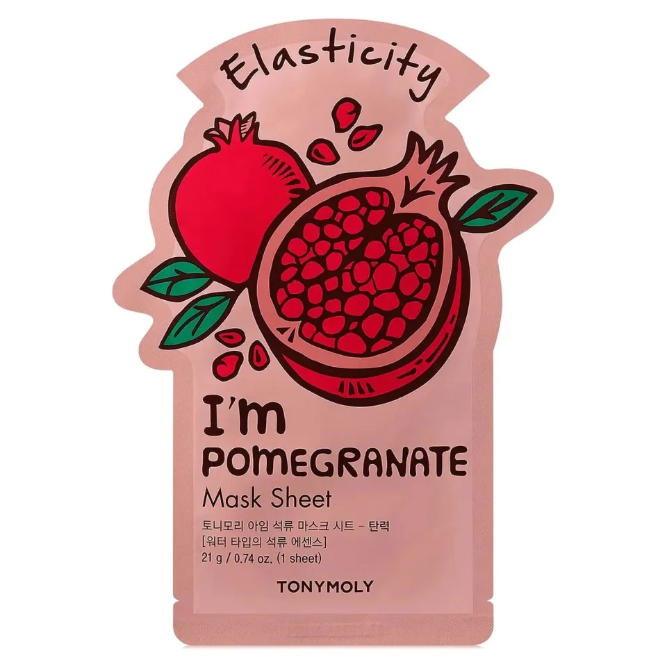 TONYMOLY Тканевая маска для лица антивозрастная ГРАНАТ Tonymoly I'm Pomegranate Mask Sheet - Elasticity
