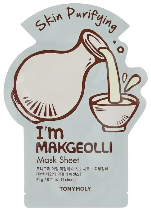 TONYMOLY Тканевая маска для лица очищающая МАККОЛИ Tonymoly I'm Makgeolli Mask Sheet-Skin Purifying