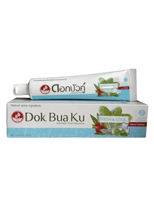 TWIN LOTUS Зубная паста СВЕЖЕСТЬ И ПРОХЛАДА на травах Dok Bua Khu