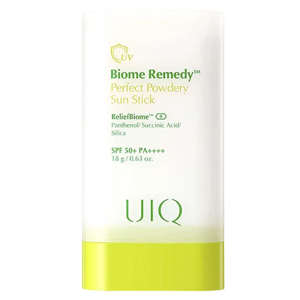 UIQ Пудровый солнцезащитный стик UIQ Biome Remedy Perfect Powdery Sun Stick SPF 50+ PA++++