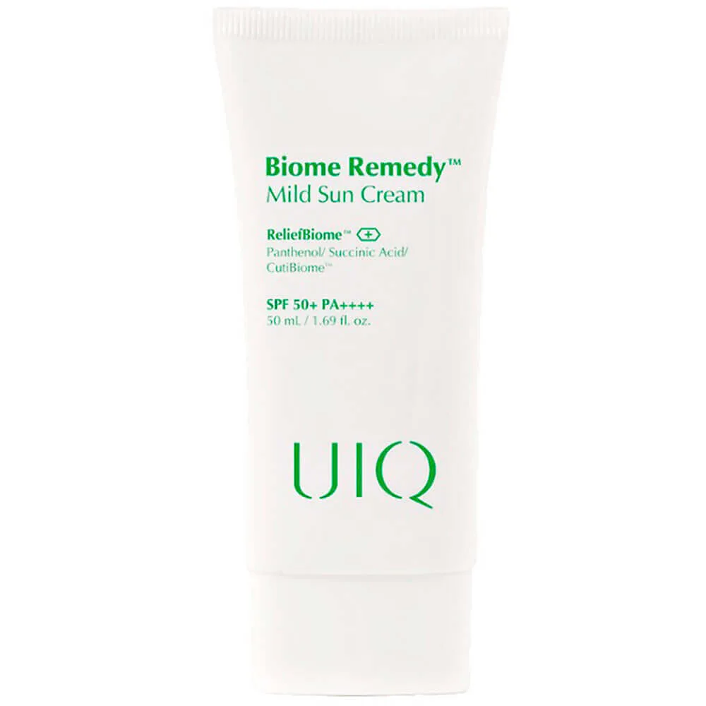 UIQ Санскрин для чувствительной кожи UIQ Biome Remedy Mild Sun Cream Physical Sunscreen SPF50+ PA++++