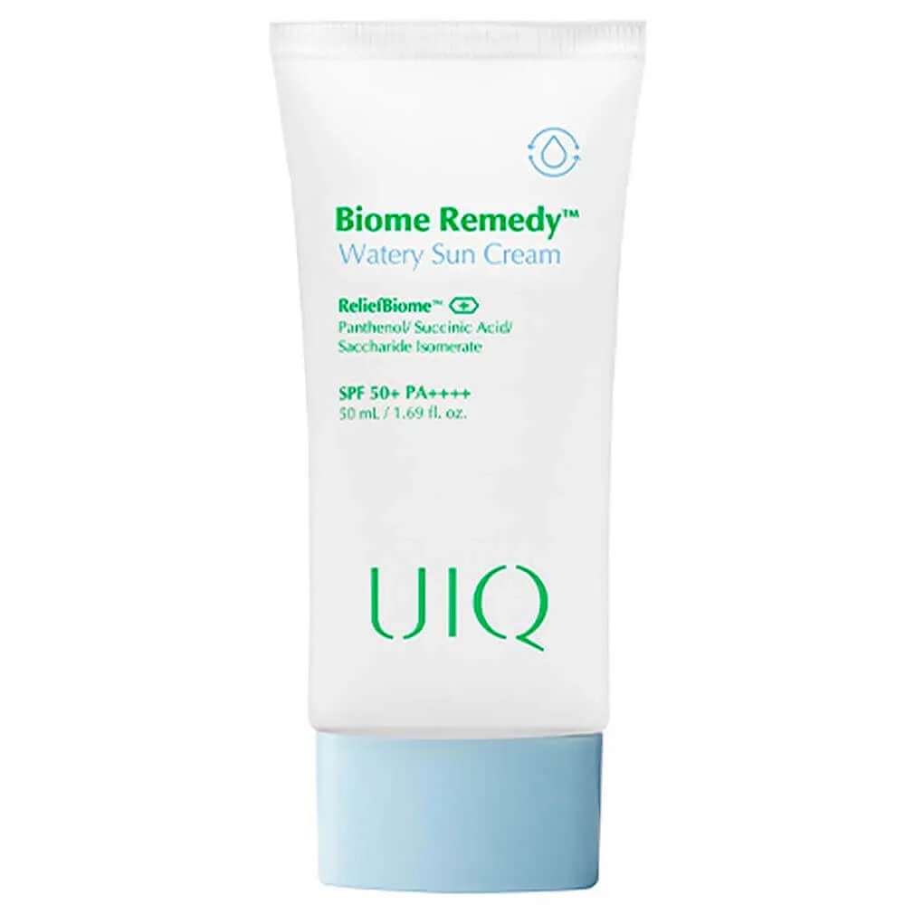 UIQ Увлажняющий санскрин с пробиотиками UIQ Biome Remedy Watery Sun Cream SPF50+ PA++++