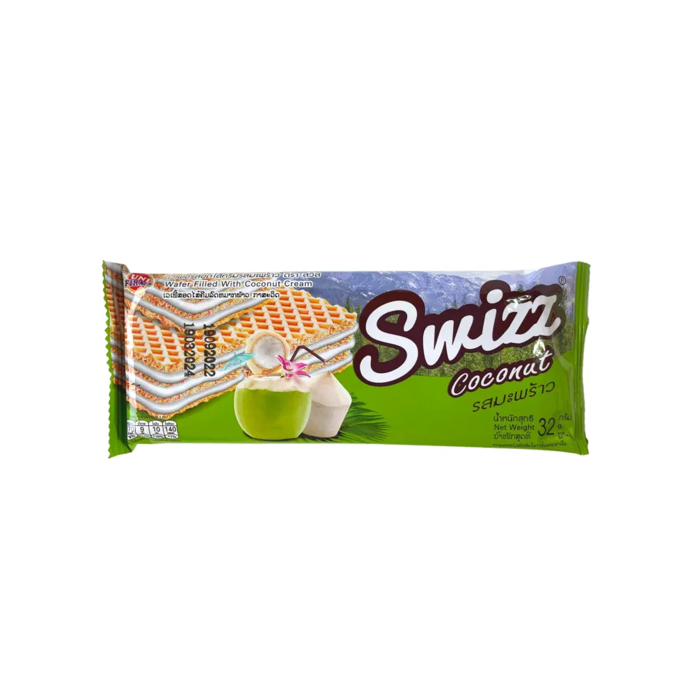 UNI FIRMS Вафли с кремом КОКОС Swizz