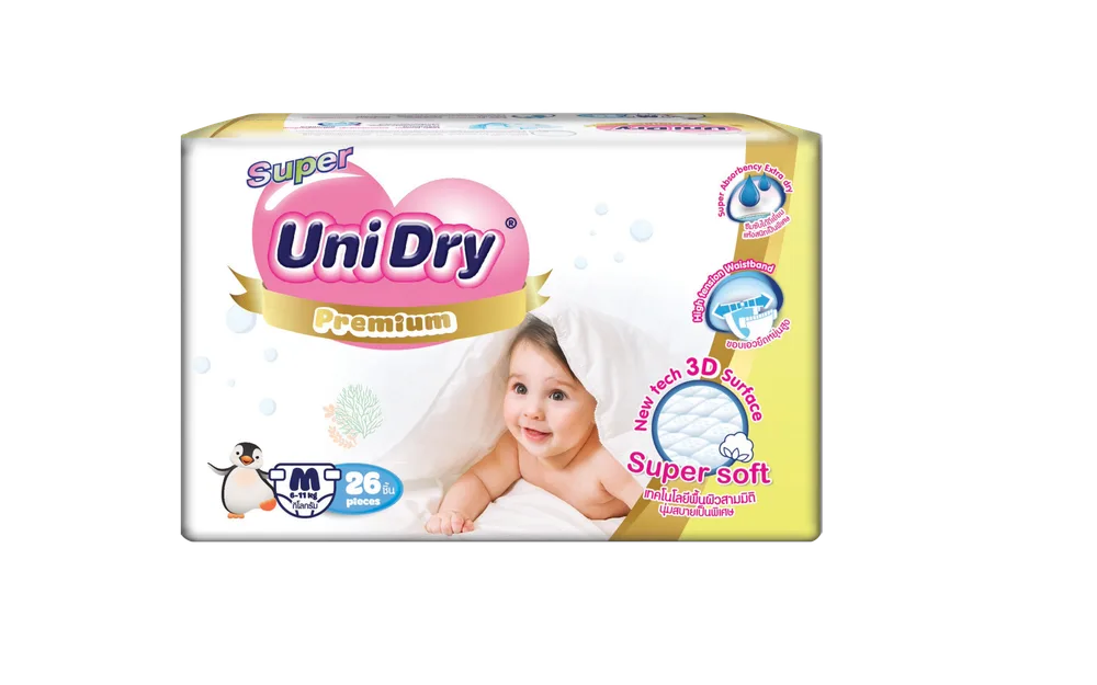 UNIDRY Подгузники УЛЬТРАМЯГКИЕ детские Super Soft M 6-11 кг