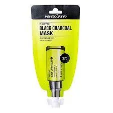 VERACLARA Маска-пленка для лица ДРЕВЕСНЫЙ УГОЛЬ Purifying Black Charcoal Mask
