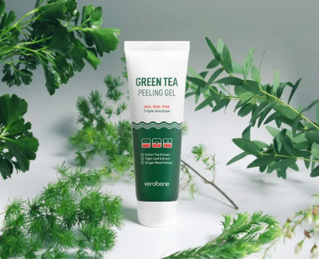 VEROBENE Пилинг-гель для лица кислотный ЭКСТРАКТ ЗЕЛЕНОГО ЧАЯ Green Tea Peeling Gel