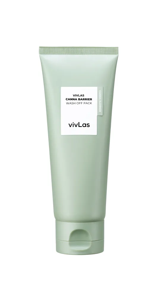 VIVLAS Маска для лица ЭКСТРАКТ КОНОПЛИ CANNA BARRIER WASH OFF PACK