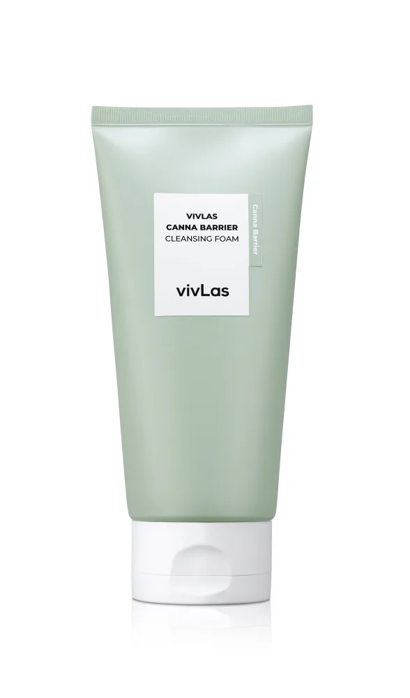 VIVLAS Пенка для умывания ЭКСТРАКТ КОНОПЛИ VIVLAS CANNA BARRIER CLEANSING FOAM
