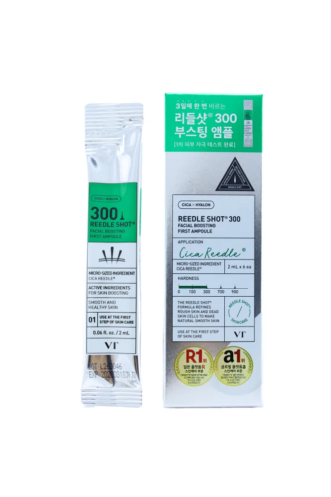 VT COSMETICS Бустер-сыворотка для лица СПИКУЛЫ 300 VT Reedle Shot 300 Facial Boosting First Ampoule, 2 мл*6 шт