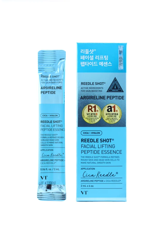 VT COSMETICS Эссенция для лица ПЕПТИДЫ И СПИКУЛЫ омолаживающая VT Reedle Shot Facial Lifting Peptide, , 2 мл*6 шт