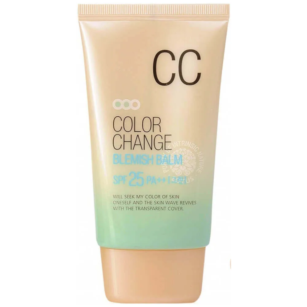 Welcos Матирующий СС-крем с цветовыми капсулами Welcos Lotus Color Change Blemish Balm SPF25 PA++