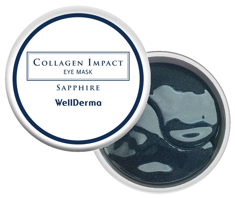 WELLDERMA Гидрогелевые патчи (маски) для глаз КОЛЛАГЕН Collagen Impact Eye Mask Sapphire