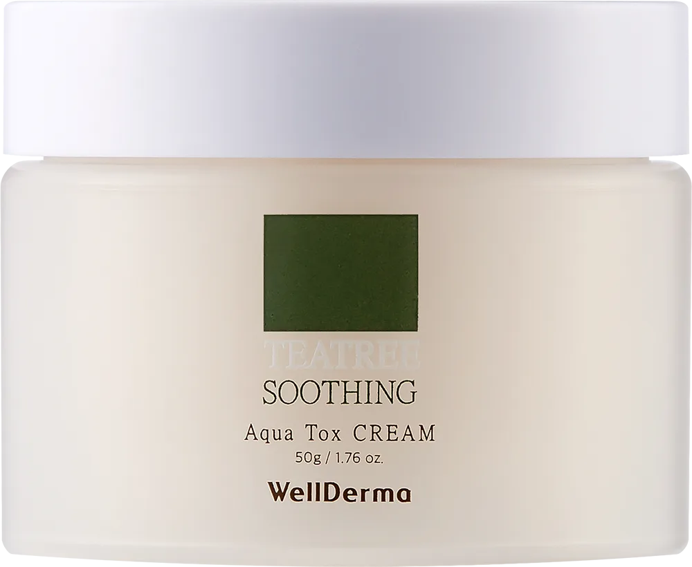 WELLDERMA Крем для лица ЧАЙНОЕ ДЕРЕВО Teatree Soothing Aqua Tox Cream
