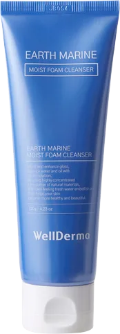WELLDERMA Пенка для умывания УВЛАЖНЕНИЕ Earth Marine Moist Foam Cleanser