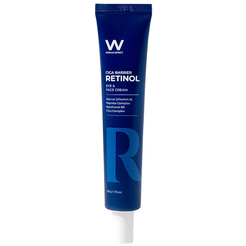Wonjin Омолаживающий крем с ретинолом и центеллой Wonjin Effect Eye&Face Cica Barrier Retinol Cream