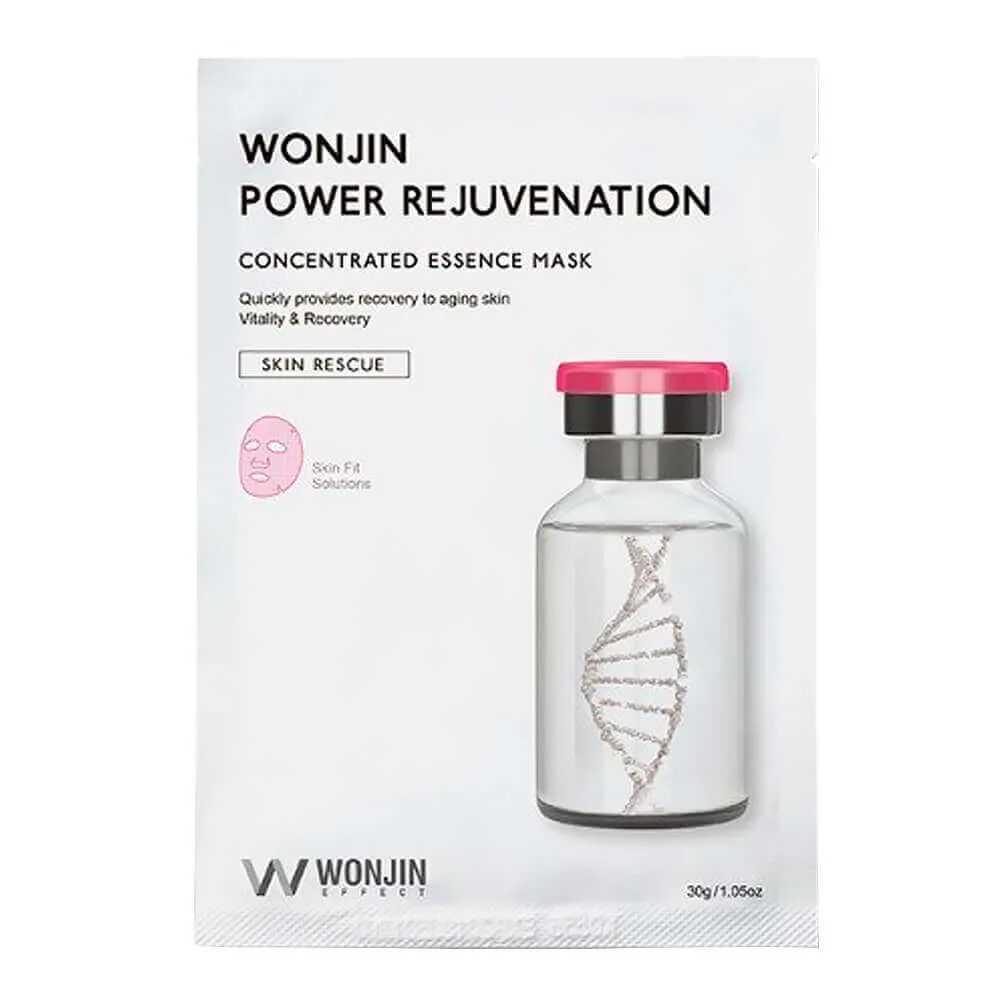 Wonjin Тканевая маска с маточным молочком Wonjin Power Rejuvenation Concentrated Essence Mask