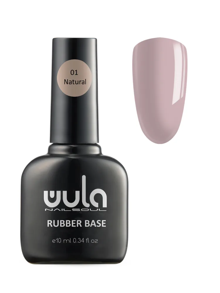 WULA NAILSOUL База для гель-лака камуфлирующая КАУЧУКОВАЯ ТОН 01 натуральный