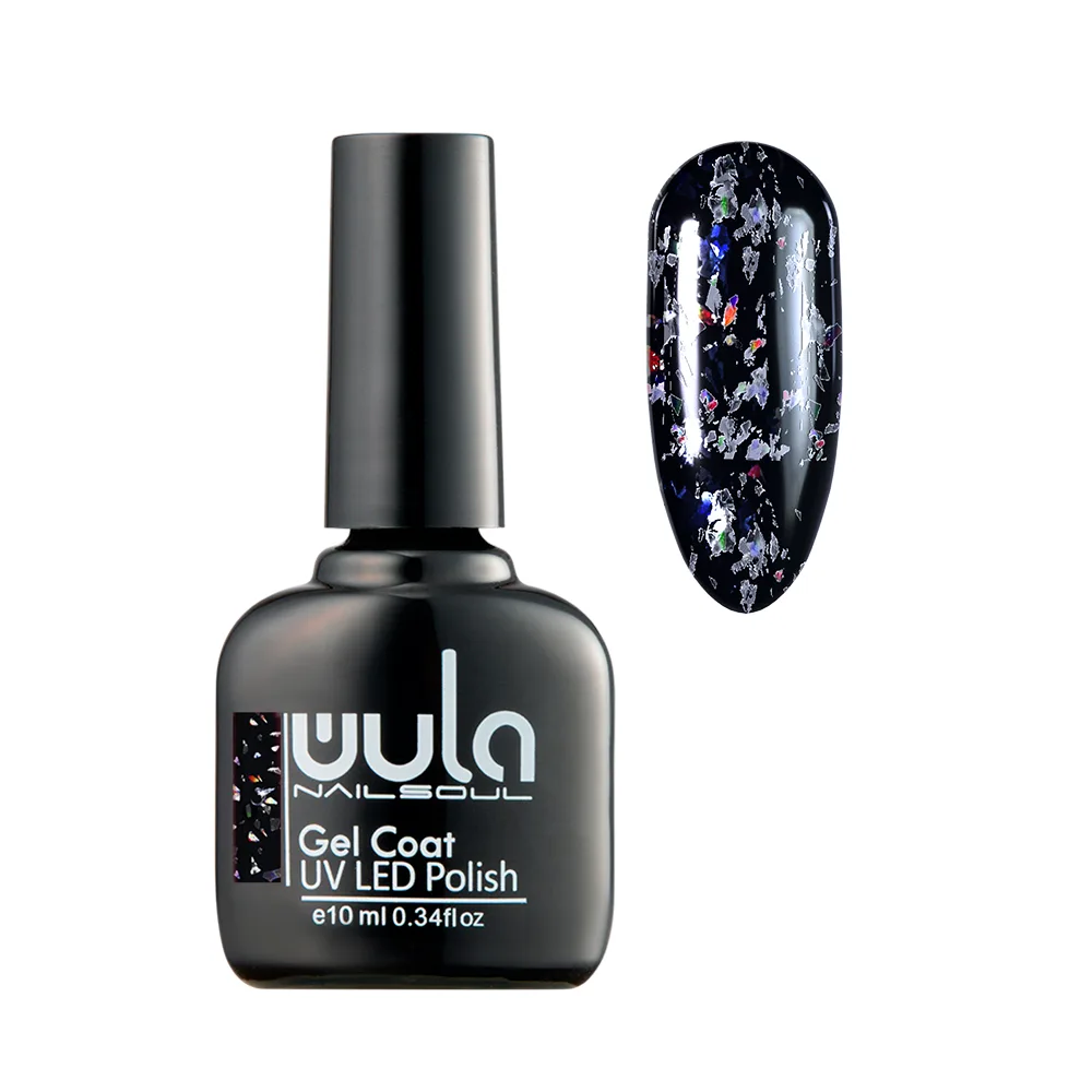 WULA NAILSOUL Гель- лак для ногтей Nailsoul Gel Coat UV LED Polish Glitter Rain ТОН 621