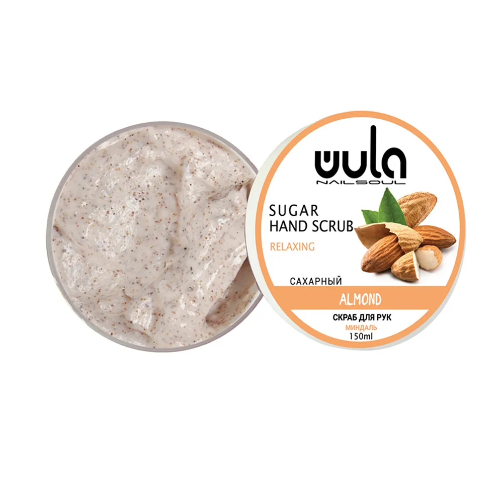 WULA NAILSOUL Скраб для рук МИНДАЛЬ сахарный Sugar Hand Scrub