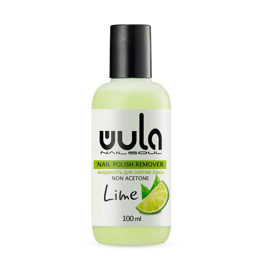 WULA NAILSOUL Жидкость для снятия лака ЛАЙМ без ацетона