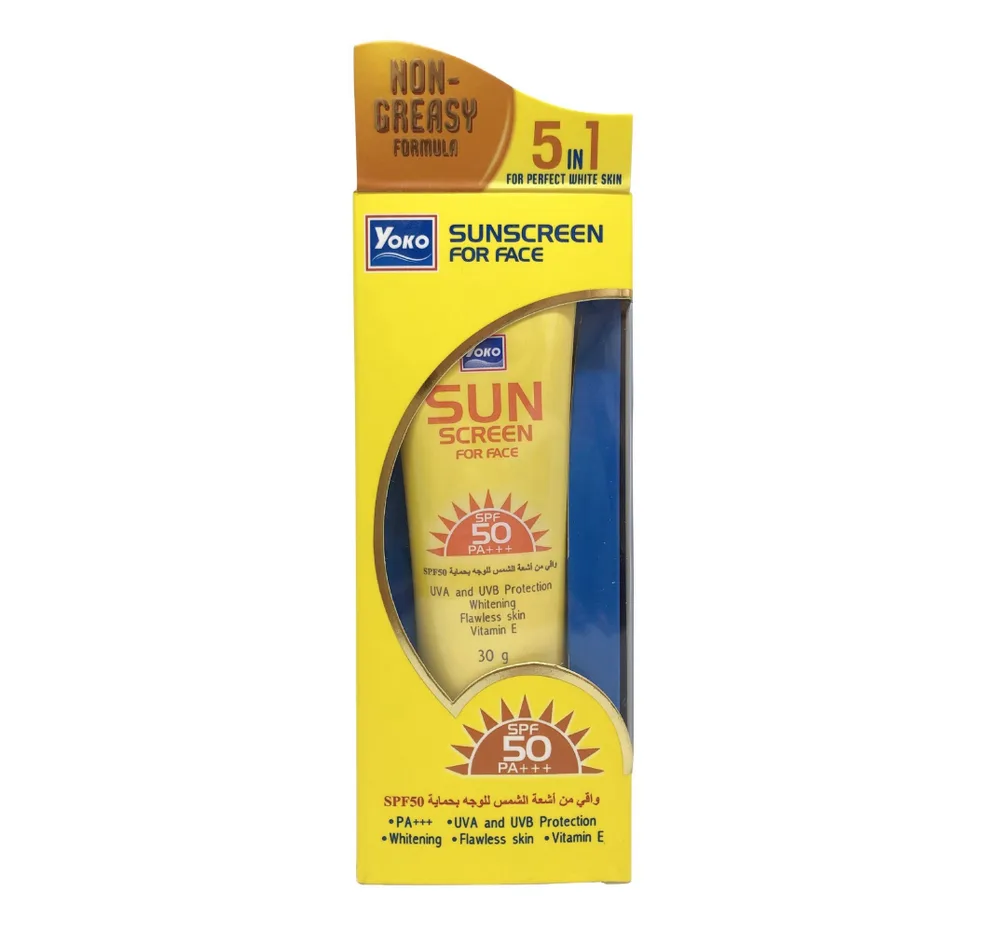 YOKO Крем для лица СОЛНЦЕЗАЩИТНЫЙ Sunscreen For Face SPF 50 PА+++