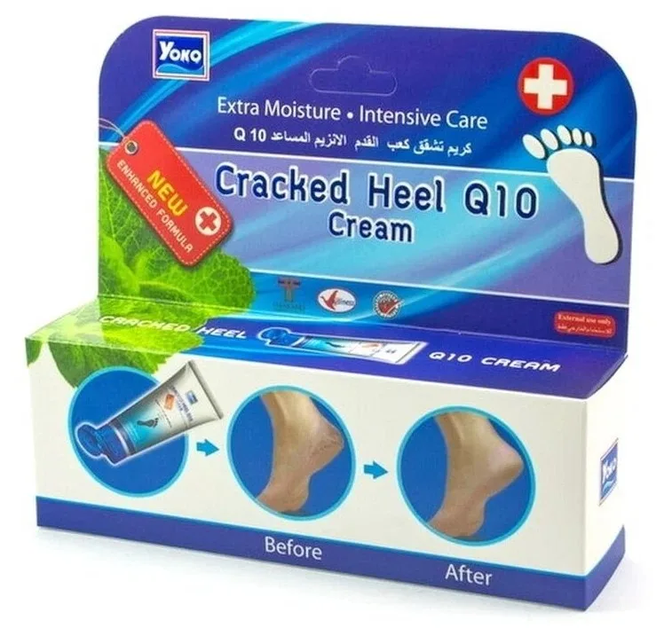 YOKO Крем для ног от трещин на пятках и локтях КОЭНЗИМ Q10 Cracked Heel Q10 Cream
