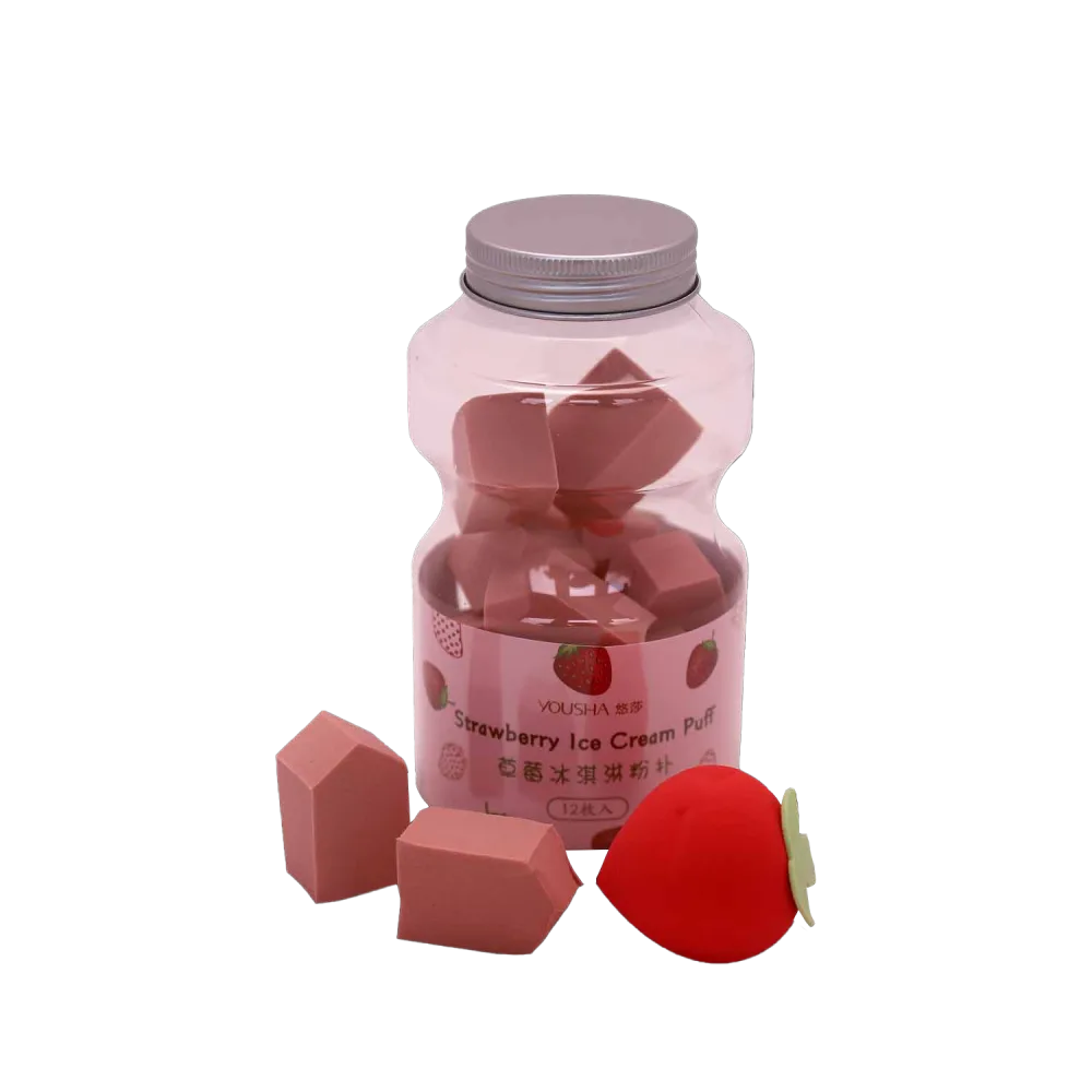 YOKO НАБОР Губки для макияжа КОКТЕЙЛЬ Laneila Strawberry Ice Cream Puff