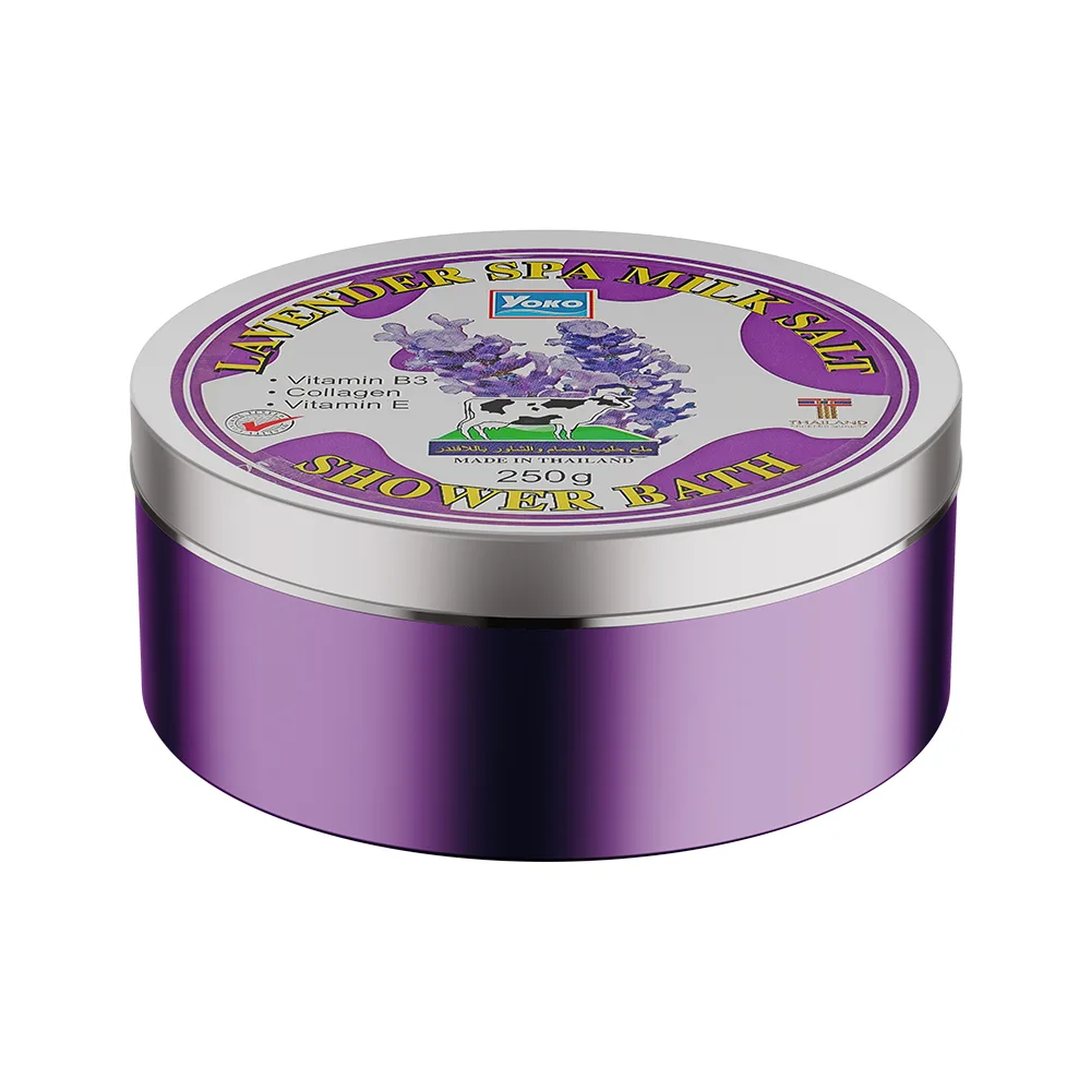 YOKO Скраб солевой ЛАВАНДА И МОЛОКО lavender spa milk salt shower bath
