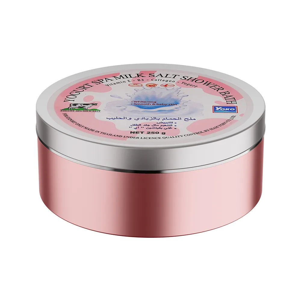 YOKO Скраб солевой ЙОГУРТ И МОЛОКО yogurt spa milk salt shower bath