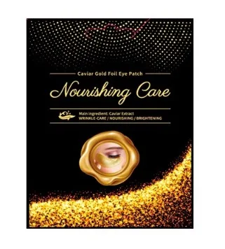 YURICOS Патчи для глаз с фольгой ЗОЛОТО И ИКРА Nourishing Care Caviar Gold Foil