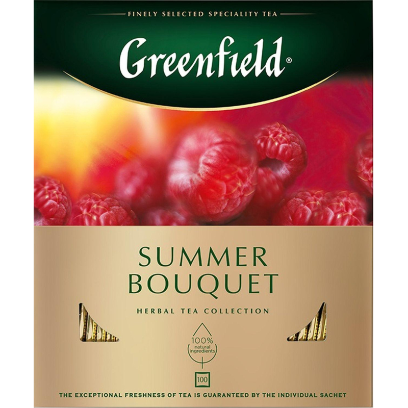 Чай Greenfield Summer Bouquet фруктов.фольгир. 100 пак/уп 0878-09