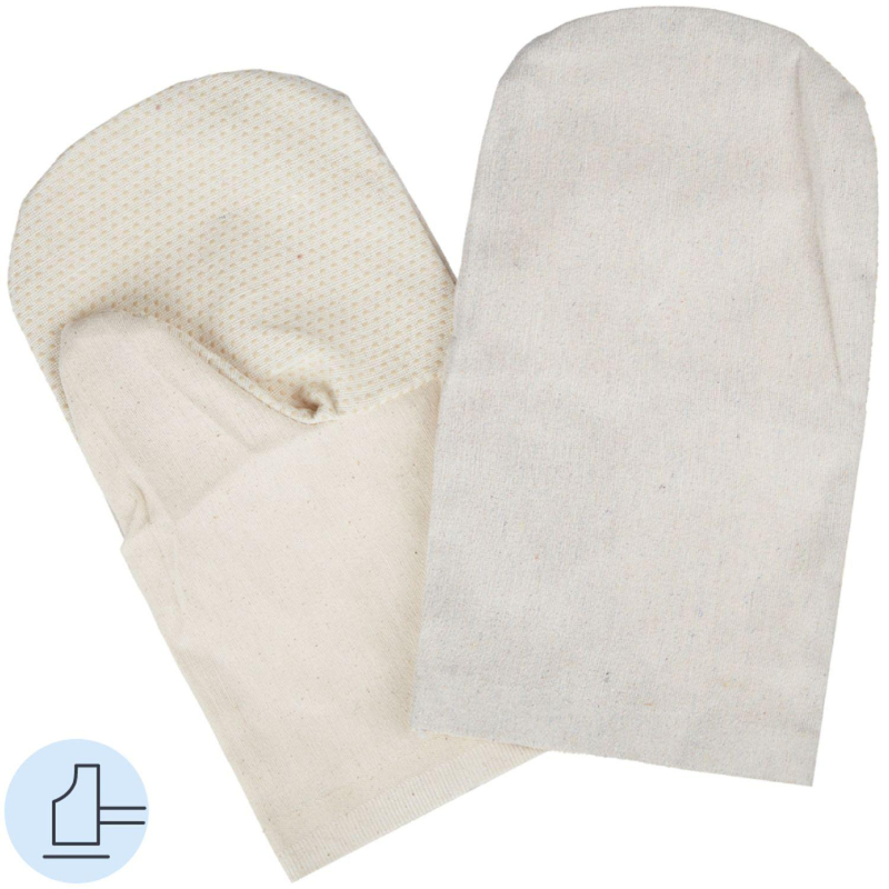 Рукавицы хб с наладонником ПВХ (пл.240 гр/м2) 10 пар/уп