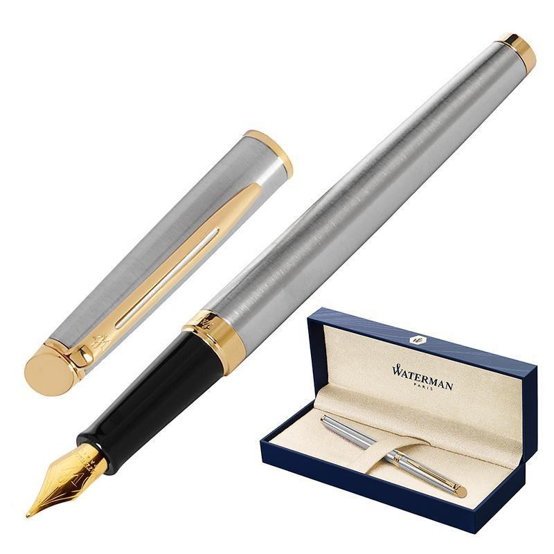 Ручка перьевая WATERMAN HEMISPHERE GT S0920310, сталь, cиний ст, 0,5мм