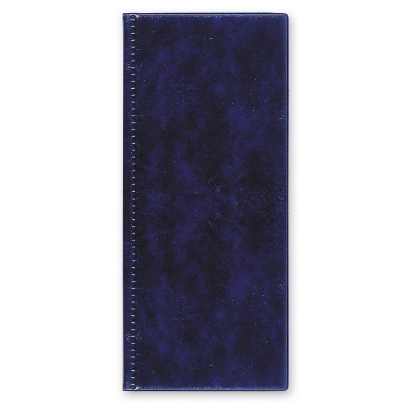 Визитница настольная на 96 визиток 2350И-201, ПВХ, синий, Россия