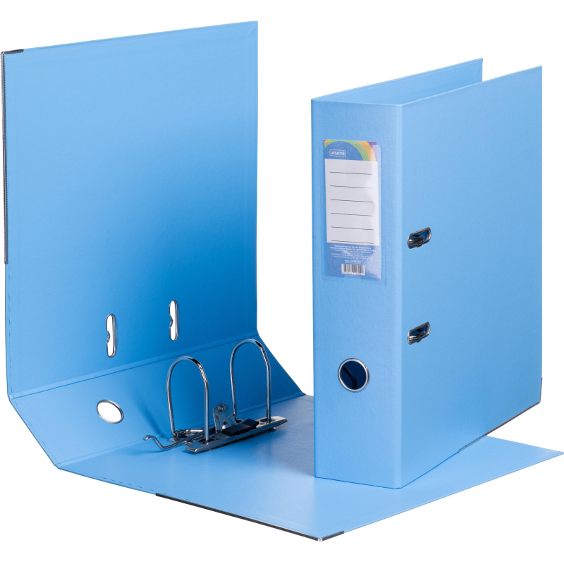 Папка-регистратор Attache Bright colours 80 мм мет. уг. голуб,ПБП2,карм.кор