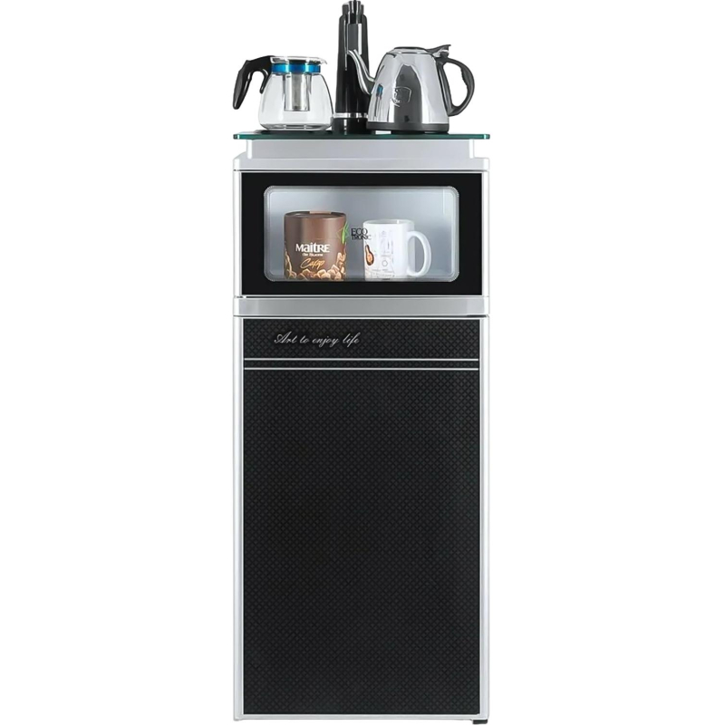 Кулер ECOTRONIC TB3-LE UV с чайным столиком. Нижняя загрузка бутыли.